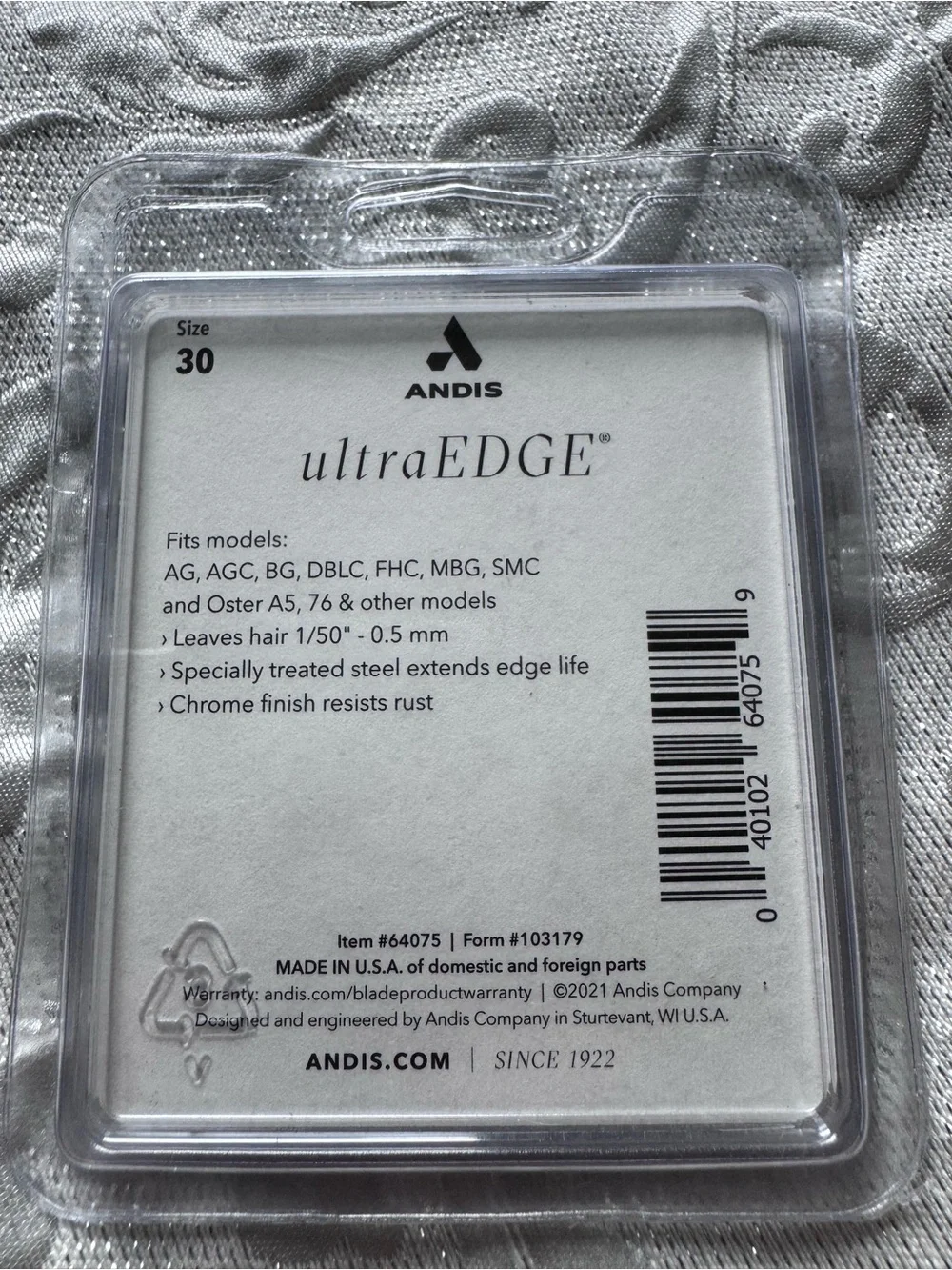 Andis ultraEDGE Size 30 Replacement Blade - NEW